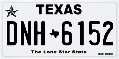 TX license plate DNH6152