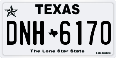TX license plate DNH6170