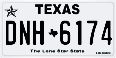 TX license plate DNH6174