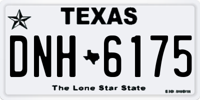 TX license plate DNH6175