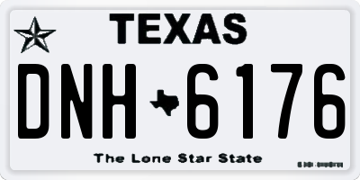 TX license plate DNH6176