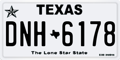 TX license plate DNH6178