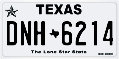 TX license plate DNH6214