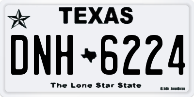 TX license plate DNH6224
