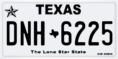 TX license plate DNH6225