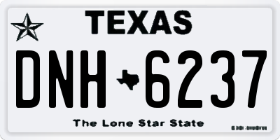 TX license plate DNH6237
