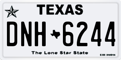 TX license plate DNH6244