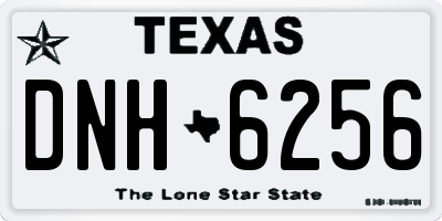 TX license plate DNH6256
