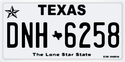 TX license plate DNH6258