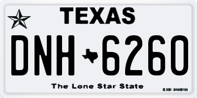 TX license plate DNH6260