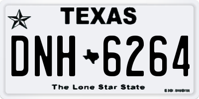 TX license plate DNH6264