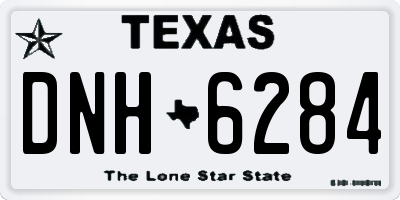 TX license plate DNH6284