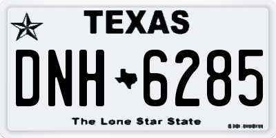 TX license plate DNH6285