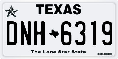 TX license plate DNH6319