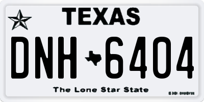TX license plate DNH6404