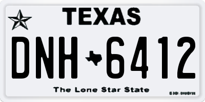 TX license plate DNH6412