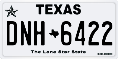 TX license plate DNH6422