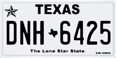 TX license plate DNH6425