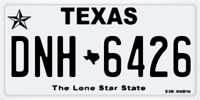 TX license plate DNH6426