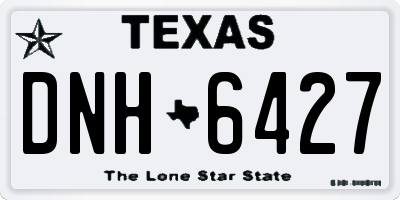 TX license plate DNH6427