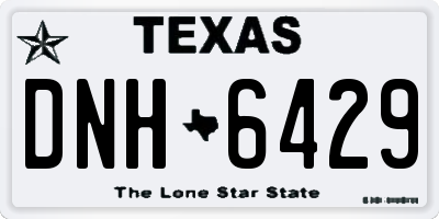 TX license plate DNH6429