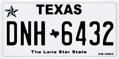 TX license plate DNH6432