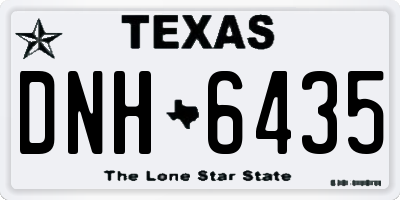 TX license plate DNH6435