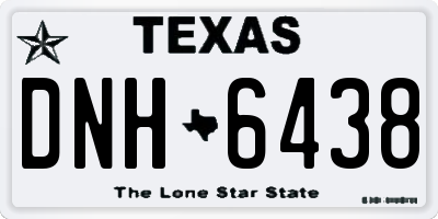 TX license plate DNH6438