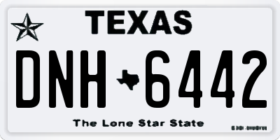 TX license plate DNH6442