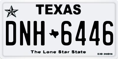 TX license plate DNH6446