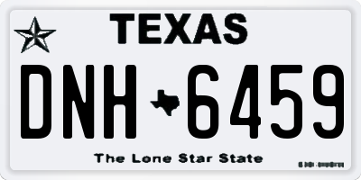 TX license plate DNH6459