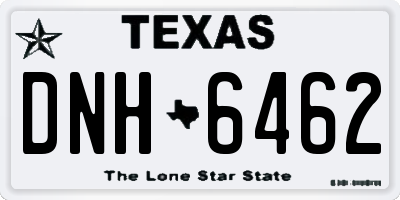 TX license plate DNH6462
