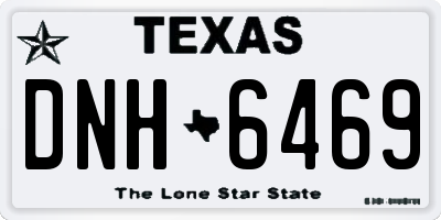 TX license plate DNH6469