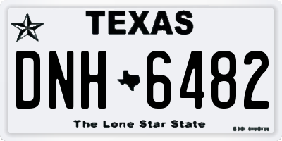 TX license plate DNH6482
