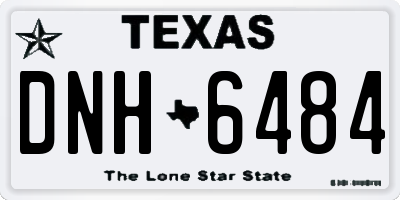 TX license plate DNH6484