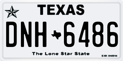 TX license plate DNH6486