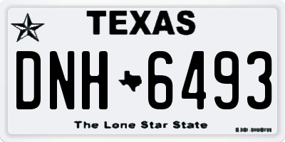 TX license plate DNH6493