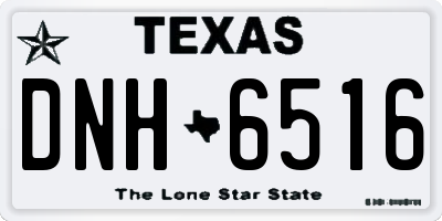 TX license plate DNH6516