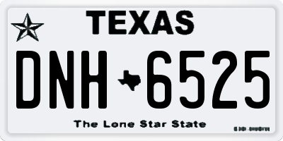 TX license plate DNH6525
