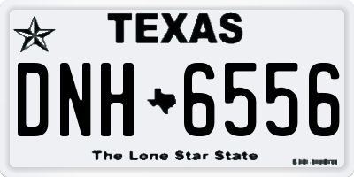 TX license plate DNH6556