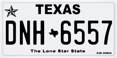 TX license plate DNH6557