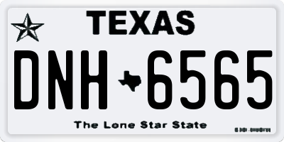TX license plate DNH6565