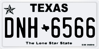 TX license plate DNH6566