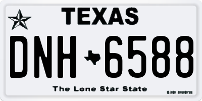 TX license plate DNH6588