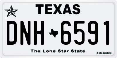 TX license plate DNH6591