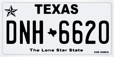 TX license plate DNH6620