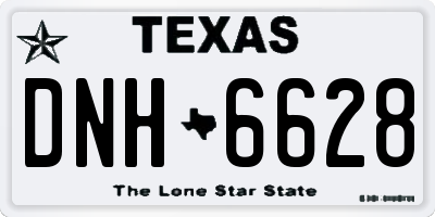 TX license plate DNH6628