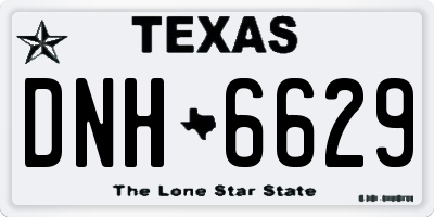 TX license plate DNH6629