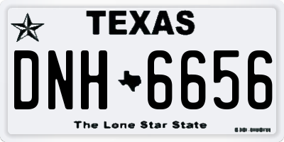 TX license plate DNH6656