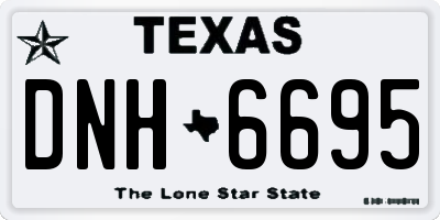 TX license plate DNH6695